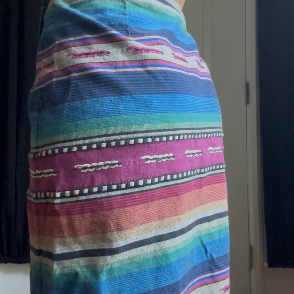 Vintage Southwestern Style Wrap Skirt - Picture 5 of 11